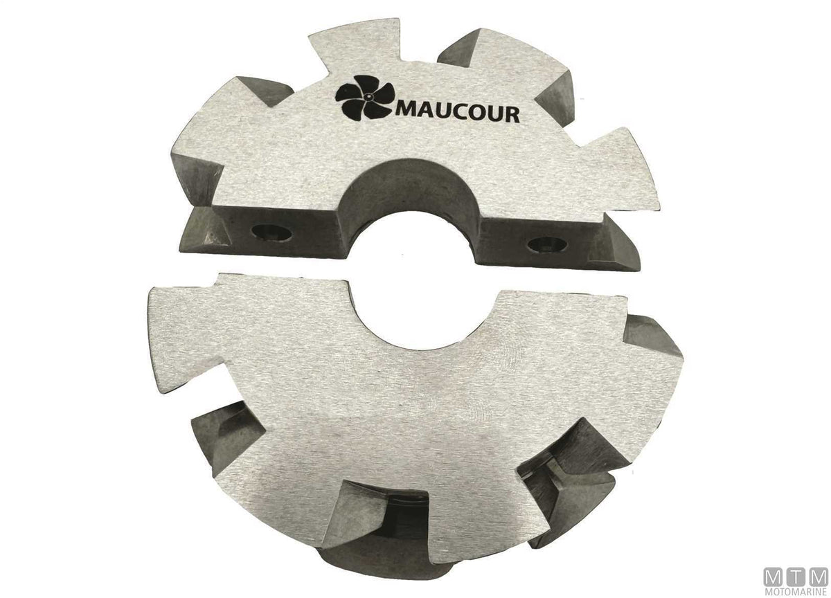 Clamp-On Rope Cutter Ø140 mm for Ø60 mm Shaft Stainless Steel - original photo Motomarine Srl