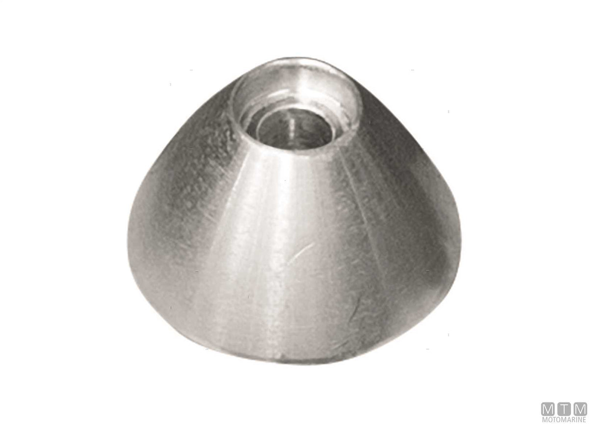 Zinc nose cone anode for Sleipner SE30>55 bow thruster - original photo Motomarine Srl