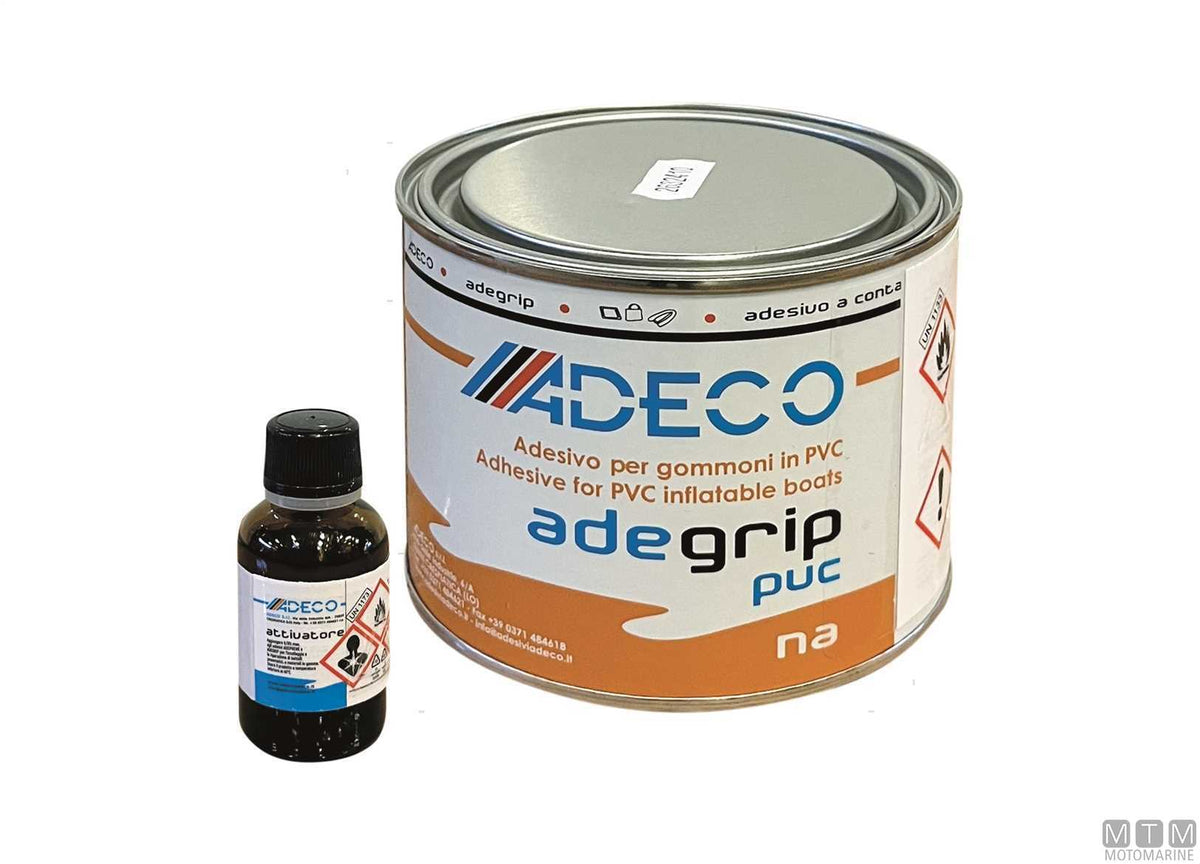 Contact adhesive Adegrip PVC 850 ml with activator 50 ml - original photo Motomarine Srl