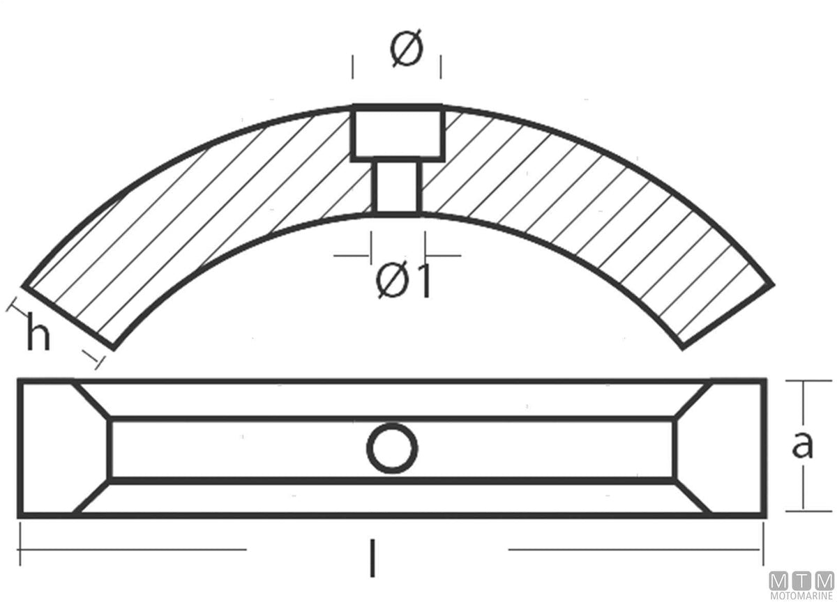 Collar anode for Volvo 3 Folding Prop, zinc - original photo Motomarine Srl