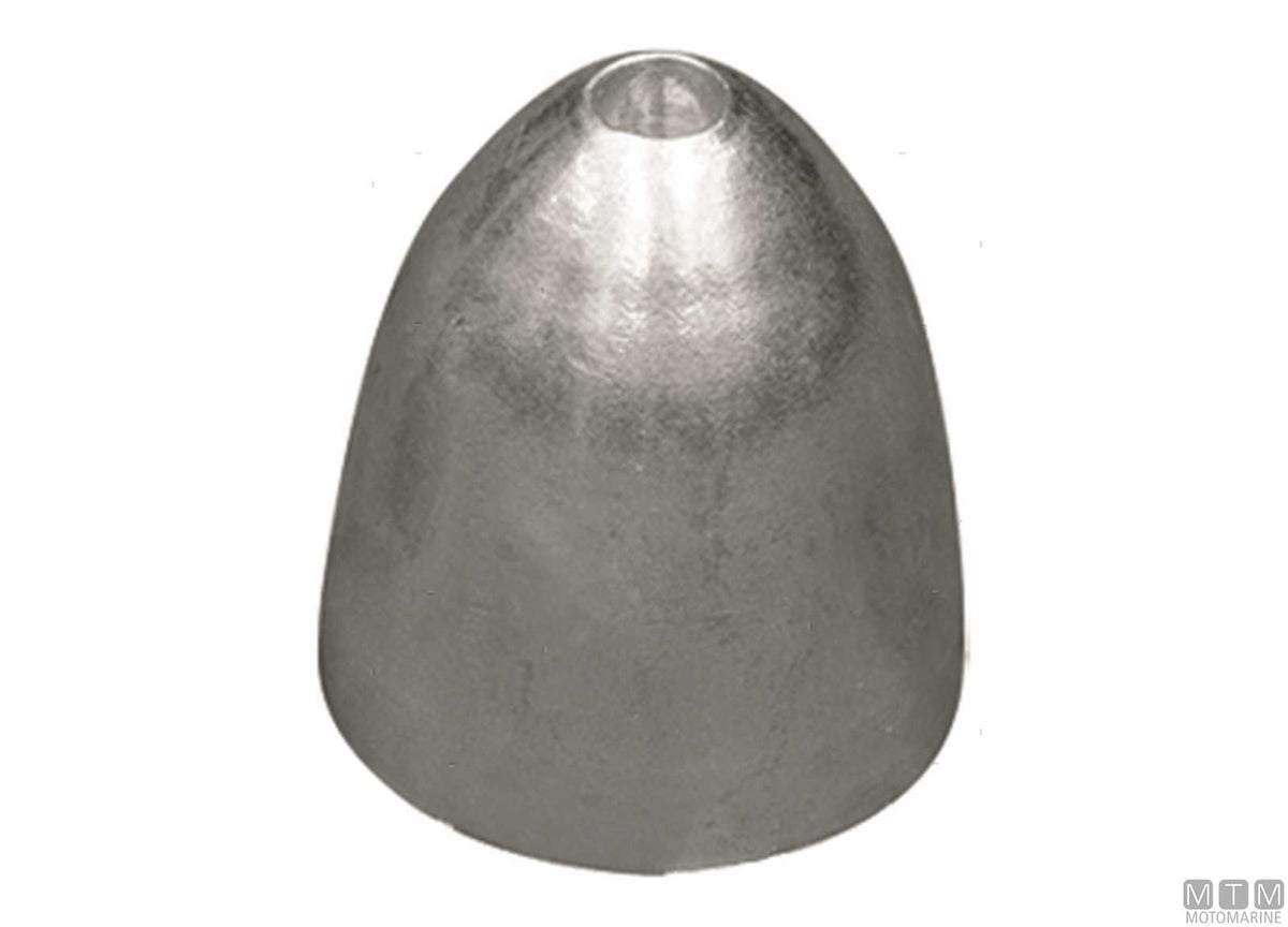 Bullet anode for cap/cylinder Ø38 mm, zinc - original photo Motomarine Srl