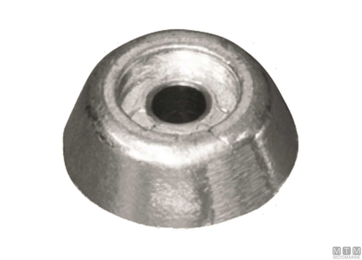 Ogive anode for Lewmar 140 bow thruster in zinc - original photo Motomarine Srl