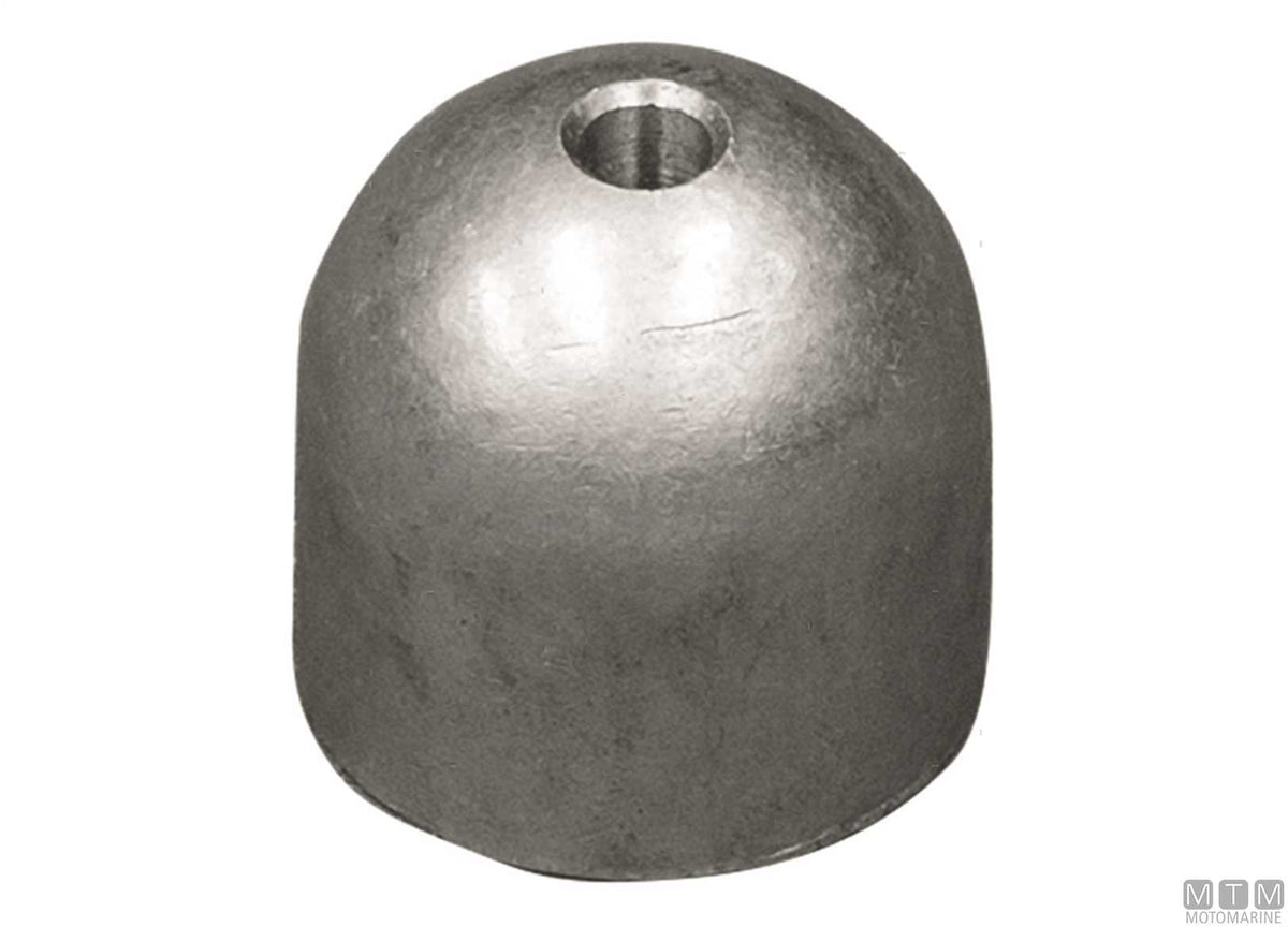 Ogive anode for Max Power bow thruster in zinc - original photo Motomarine Srl