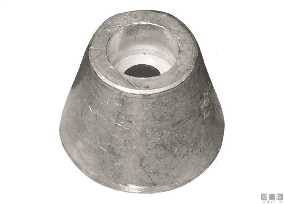 Ogive anode for Sleipner SP30/40 bow thruster in aluminium - original photo Motomarine Srl