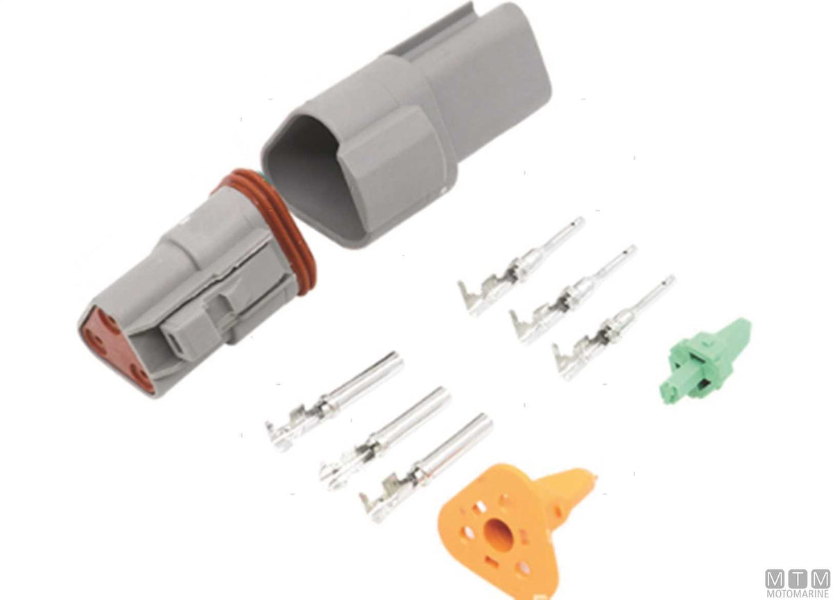 Quick connector D-Type 2-pole - original photo Motomarine Srl
