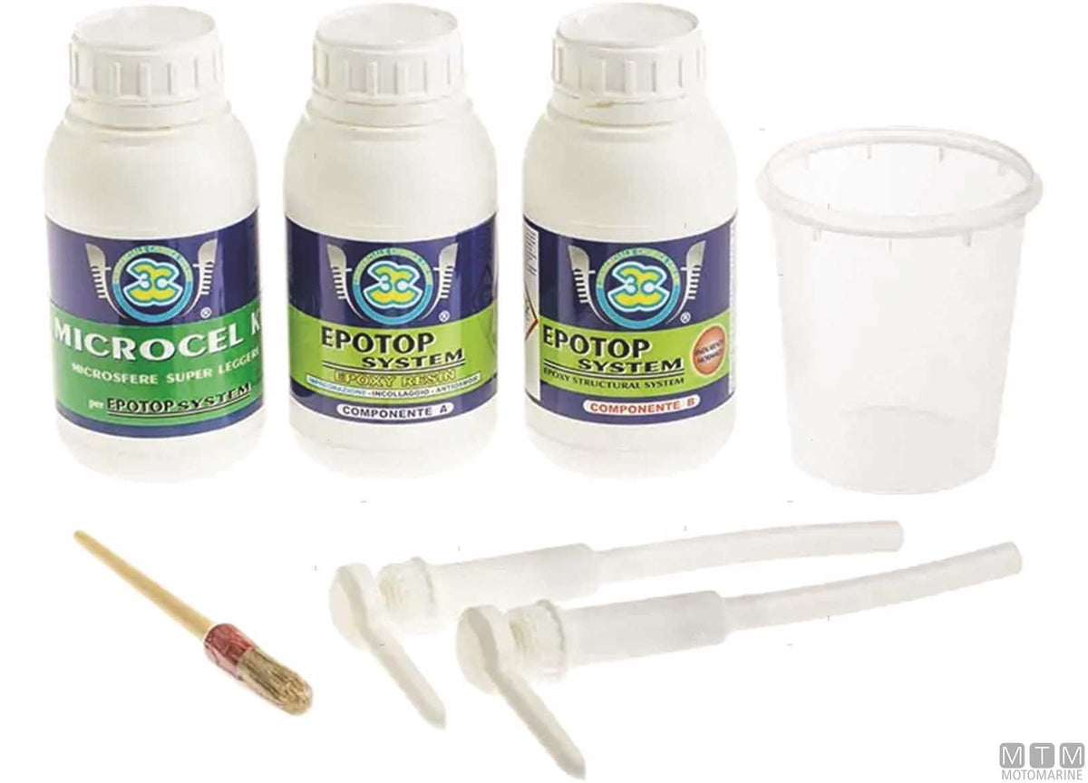 Epotop System 3C Microcell epoxy resin kit 750 ml - original photo Motomarine Srl