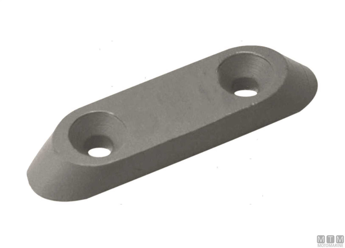1-hole small plate anode for Suzuki 25-115 HP in aluminium - original photo Motomarine Srl