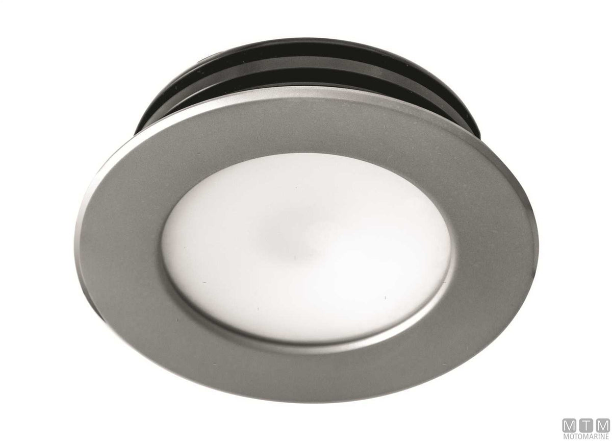 Warm light LED spotlight Astel Intensa stainless steel Ø58 mm - original photo Motomarine Srl