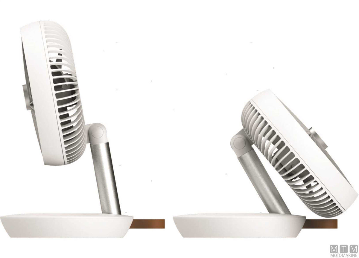 Rechargeable table fan - original photo Motomarine Srl