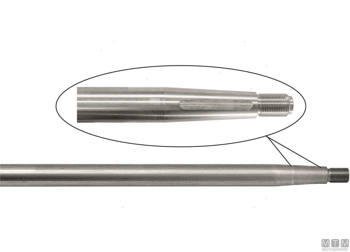 Duplex stainless steel propeller shaft Ø35 mm L200 cm - original photo Motomarine Srl