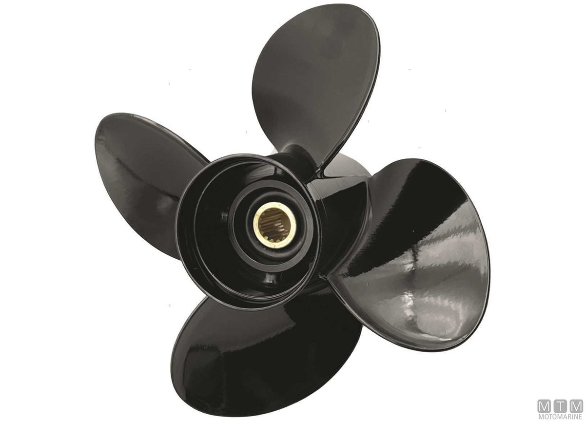Alice propeller for Suzuki 3-blade aluminium 13"5/8x14 - original photo Motomarine Srl