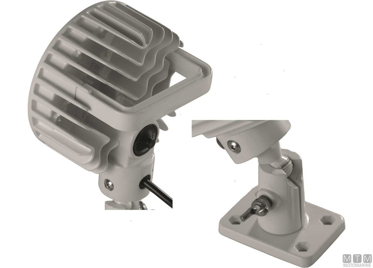 Adjustable LED searchlight White Eye 45W 10-30V in aluminium - original photo Motomarine Srl
