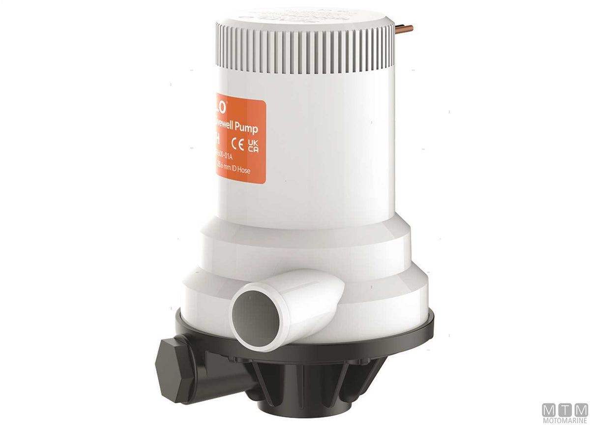 Seaflo Dual Port livewell pump 1600 GPH - original photo Motomarine Srl