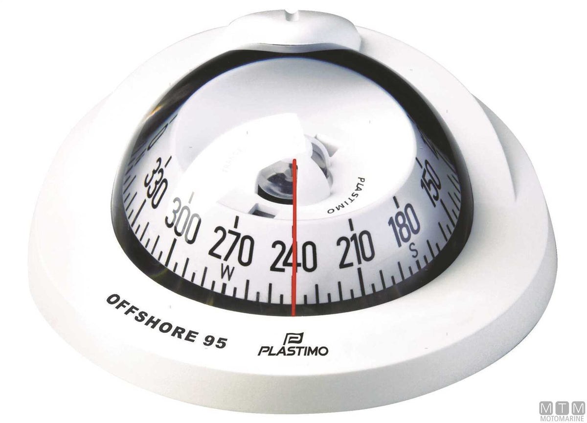 Plastimo Offshore 95 compass, black - original photo Motomarine Srl