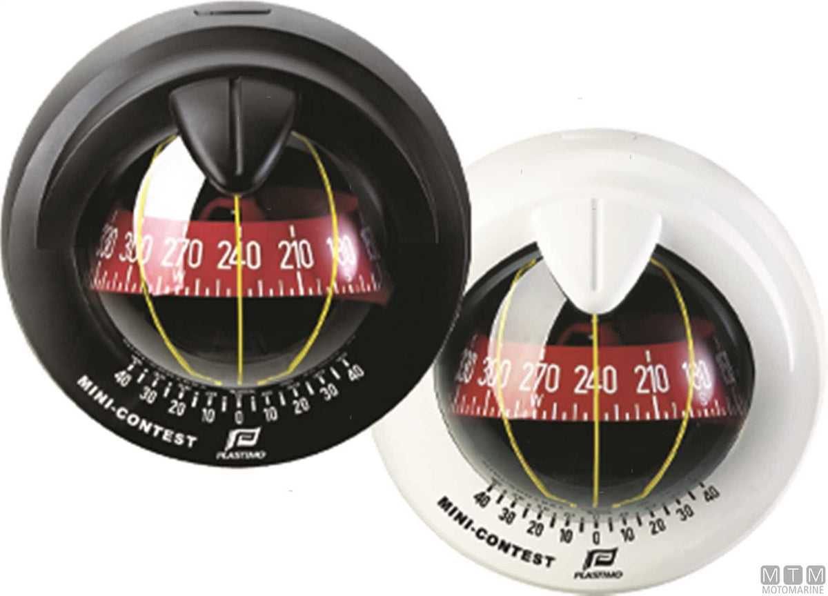 Plastimo Mini Contest vertical compass, black - original photo Motomarine Srl