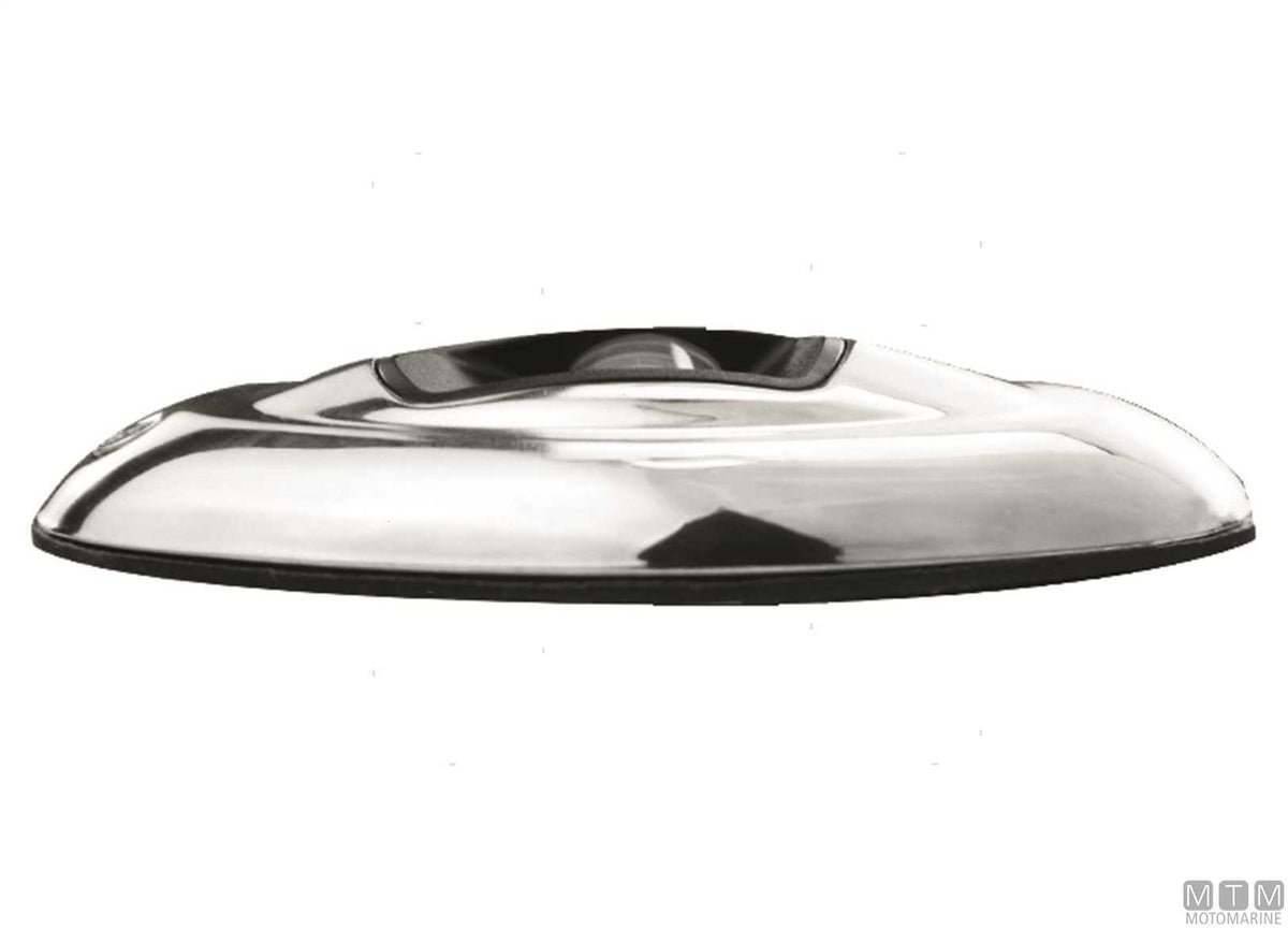 Pair of LED bow navigation lights, red and green, stainless steel - original photo Motomarine Srl