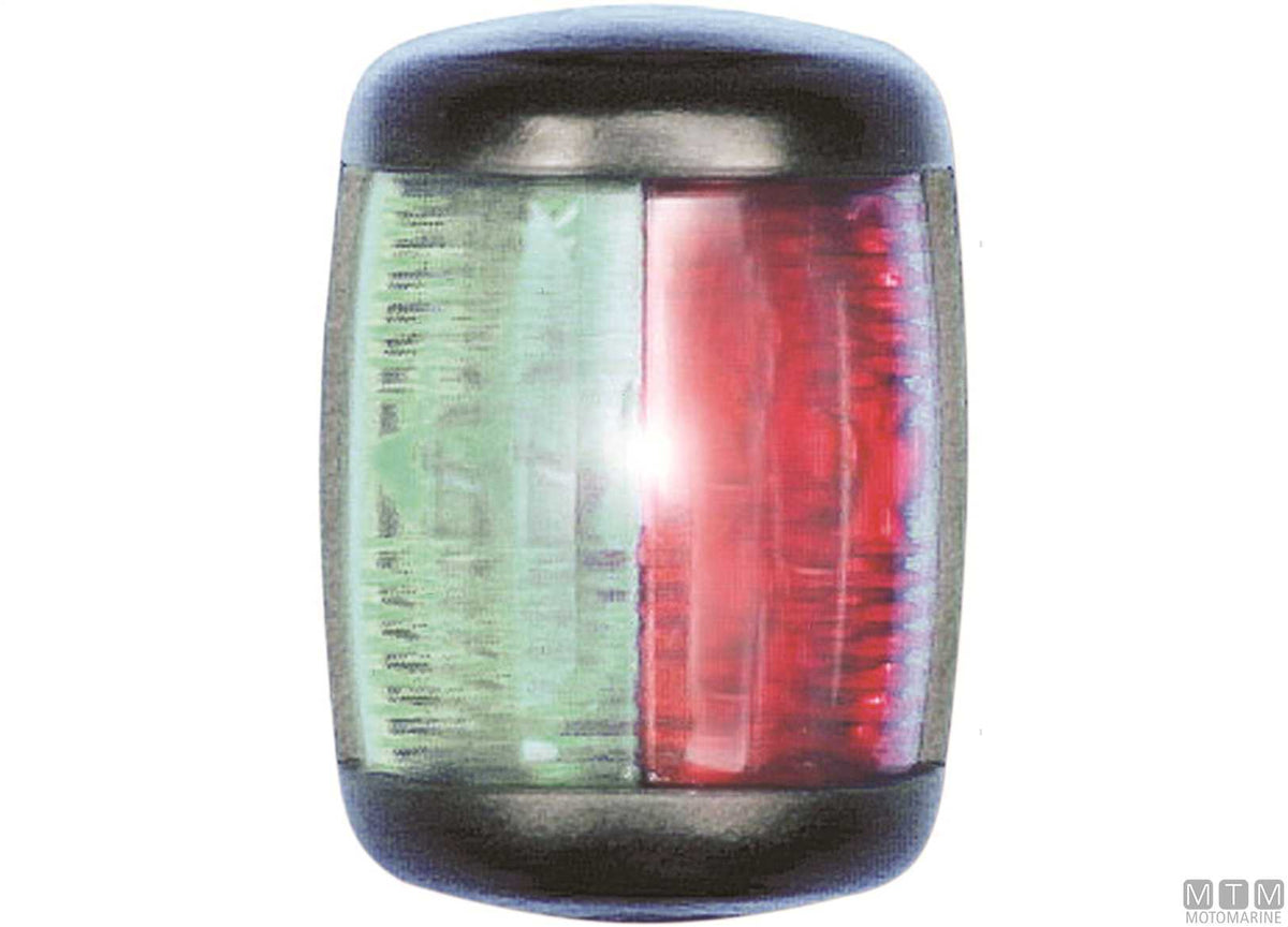 Red side navigation light LED Mini black 43x61 mm - original photo Motomarine Srl