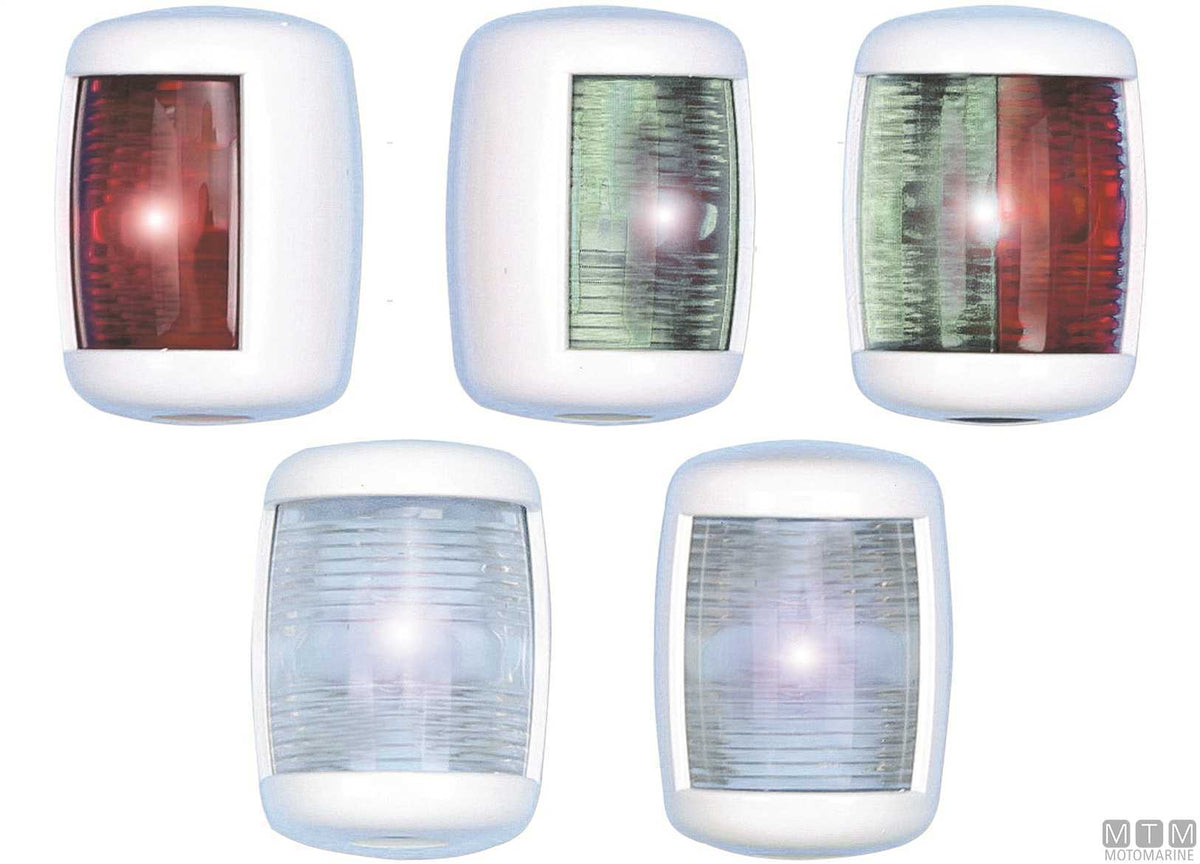 Green side navigation light LED Mini white 43x61 mm - original photo Motomarine Srl
