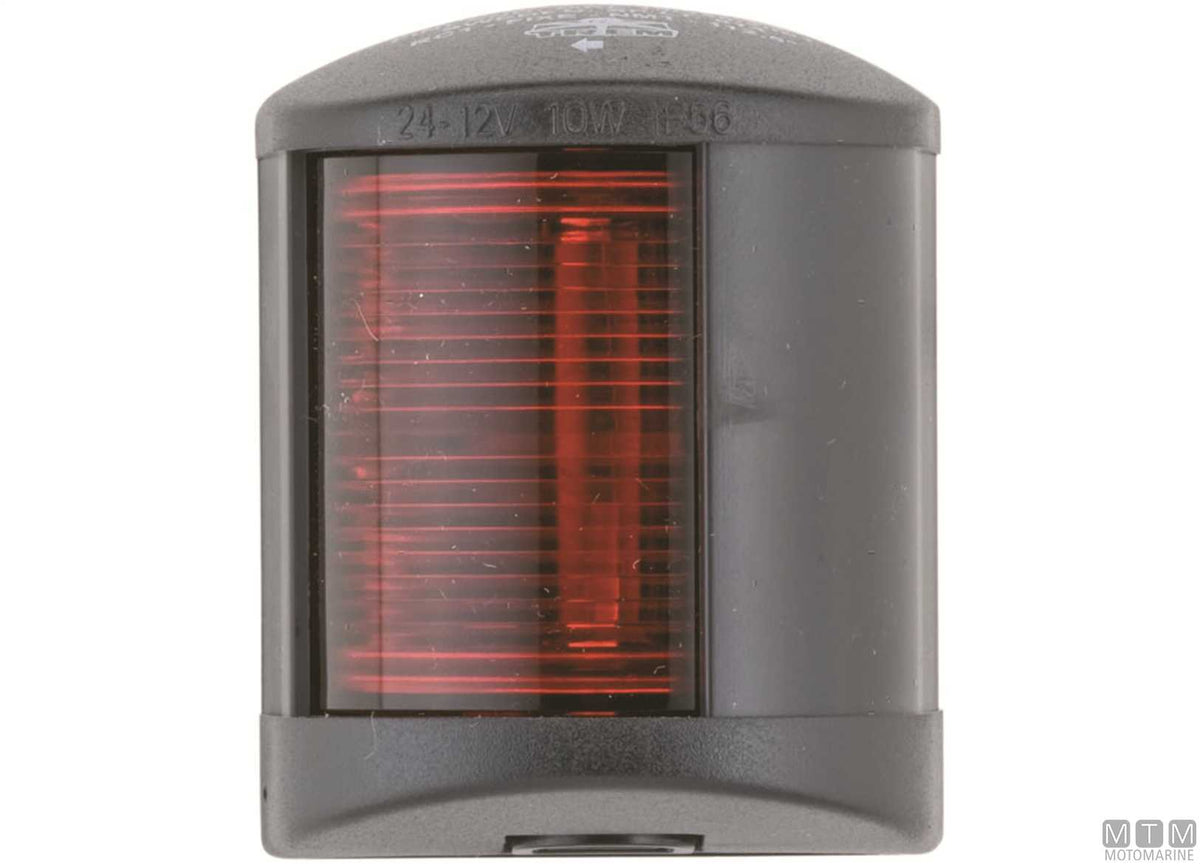 LED navigation sidelight, green, Midi, black, 58x74 mm - original photo Motomarine Srl