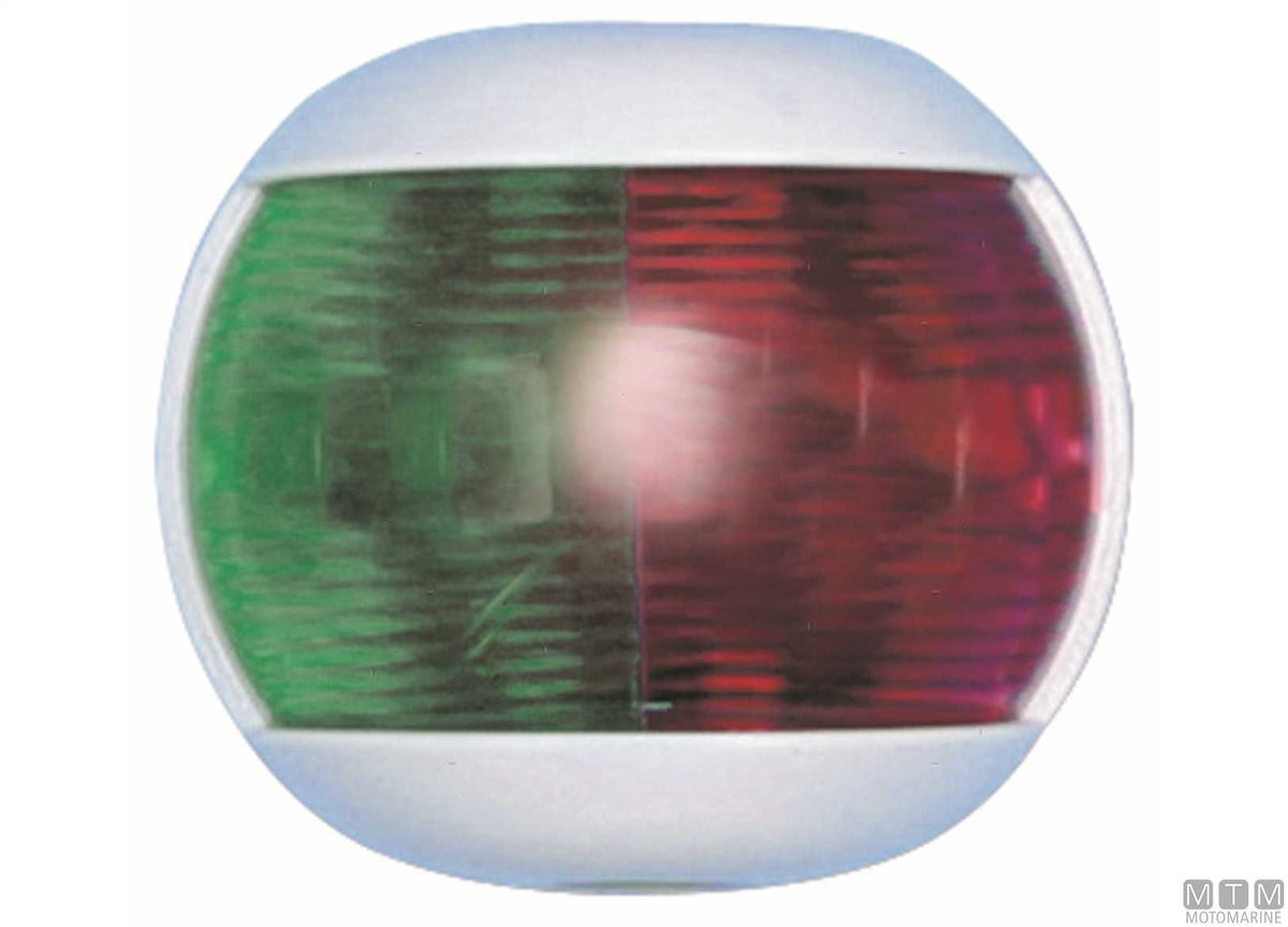 Green side navigation light LED half-dome white 70x63 mm - original photo Motomarine Srl