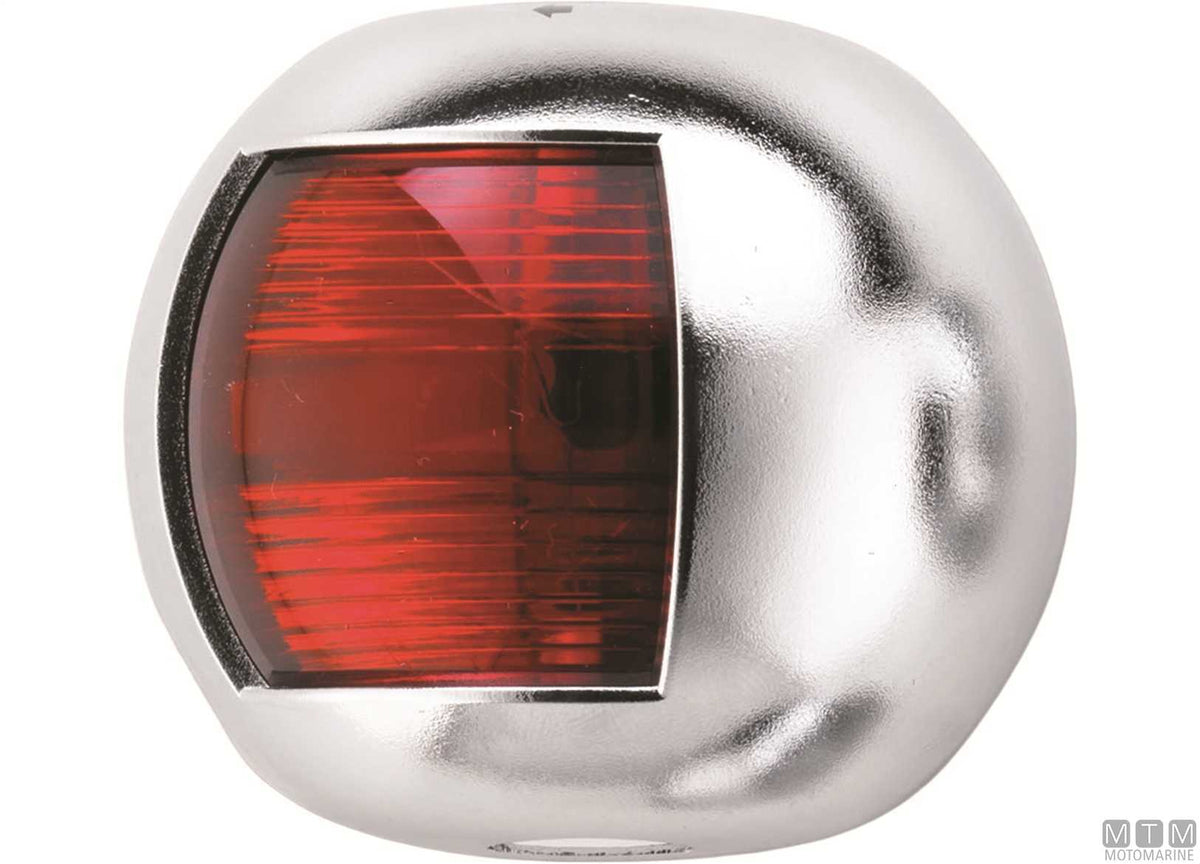 Combined red/green navigation light LED half-dome stainless steel 70x63 mm - original photo Motomarine Srl