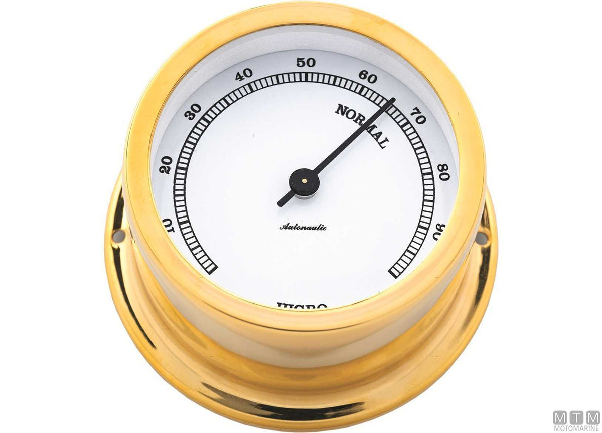 A-Nautic Minor barometer 72 mm polished brass - original photo Motomarine Srl