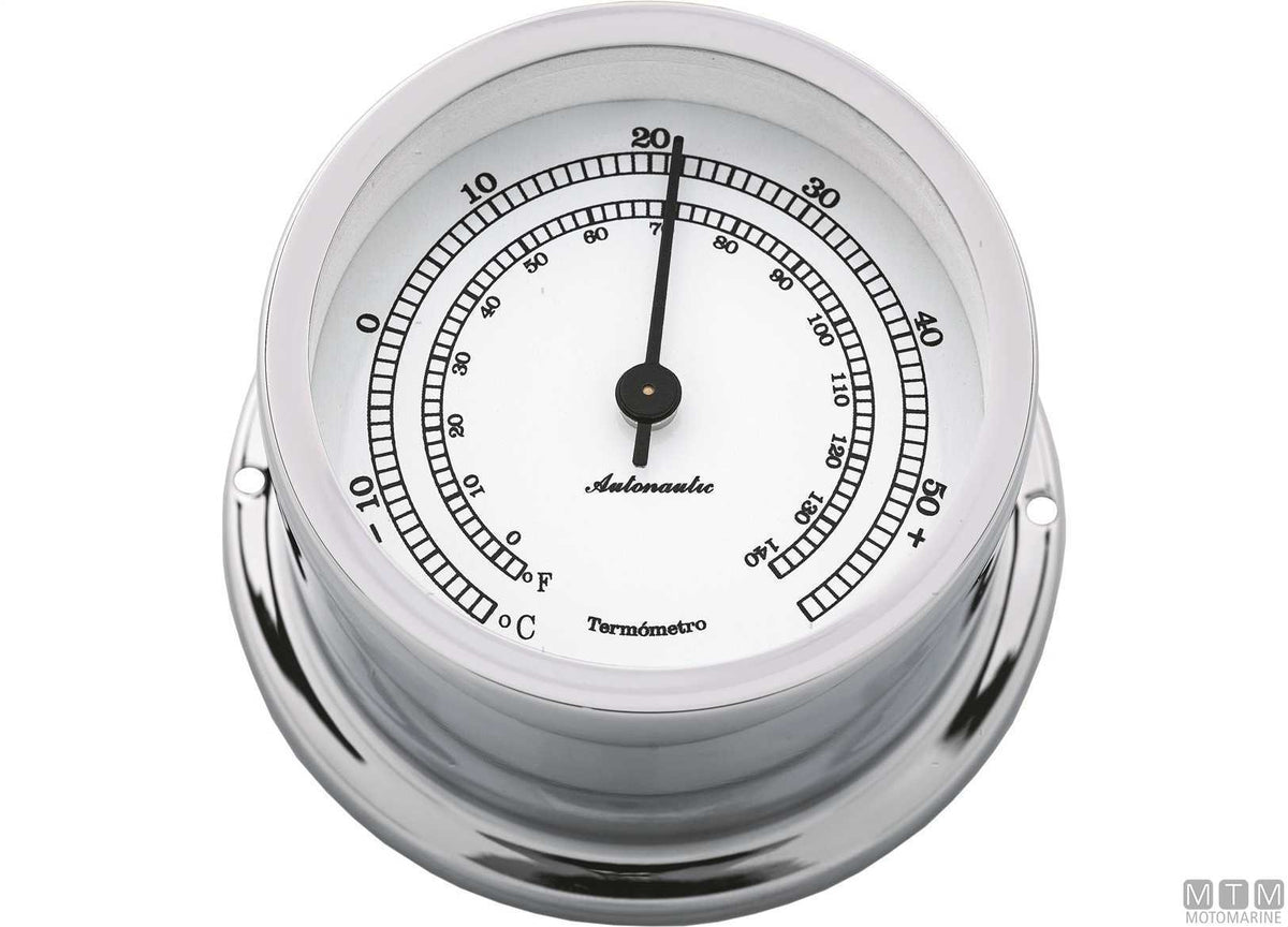 A-Nautic Minor clock 72 mm chrome-plated brass - original photo Motomarine Srl