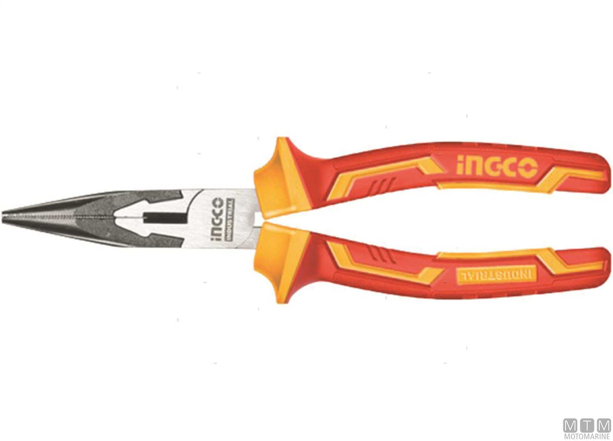 Insulated long nose pliers L 160 mm - original photo Motomarine Srl