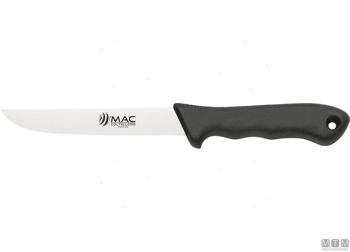 MAC 305-N filleting knife black, 15 cm blade - original photo Motomarine Srl