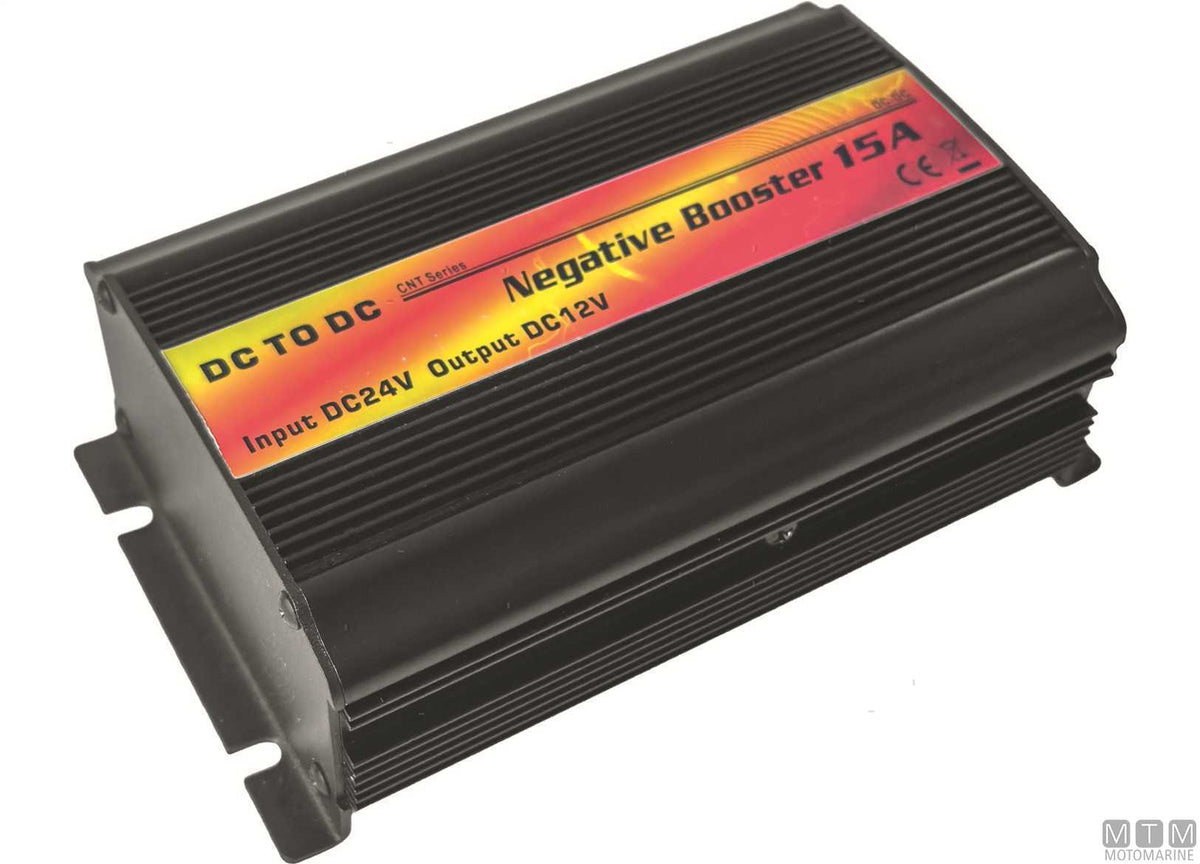 New Energy Voltage Reducer 24-12V 30A - original photo Motomarine Srl