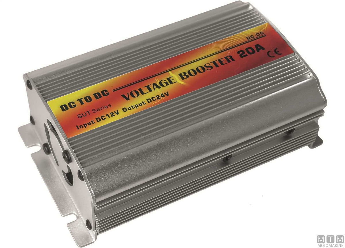 New Energy Voltage Converter 12-24V 20A - original photo Motomarine Srl