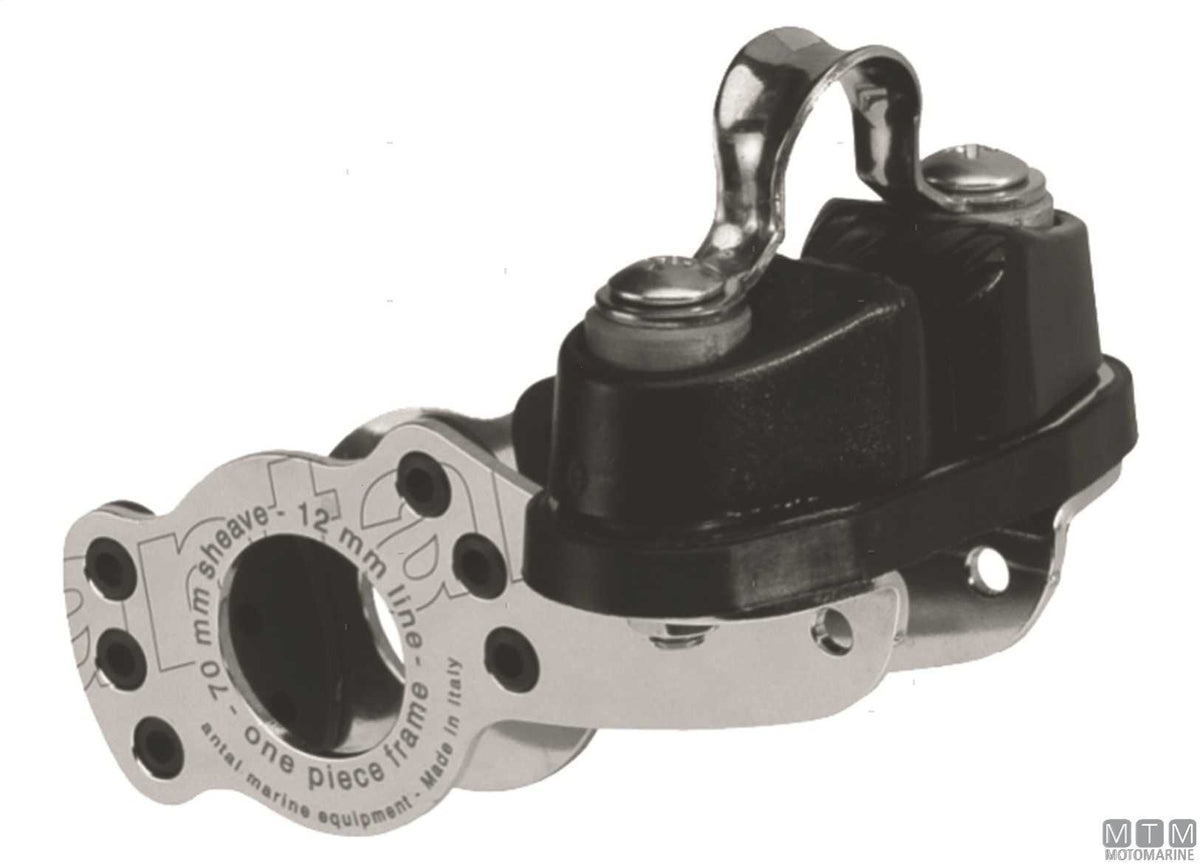 Antal double block, Ø70 mm sheave - original photo Motomarine Srl