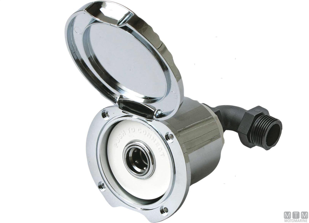 Quick connector box water outlet chrome - original photo Motomarine Srl