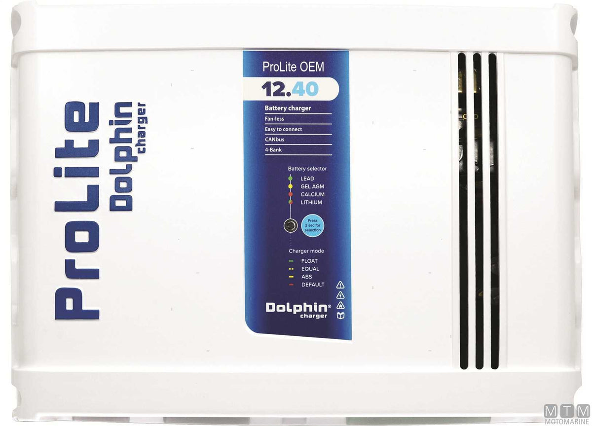 Dolphin ProLite 4U Battery Charger IP21 12V 40A - original photo Motomarine Srl