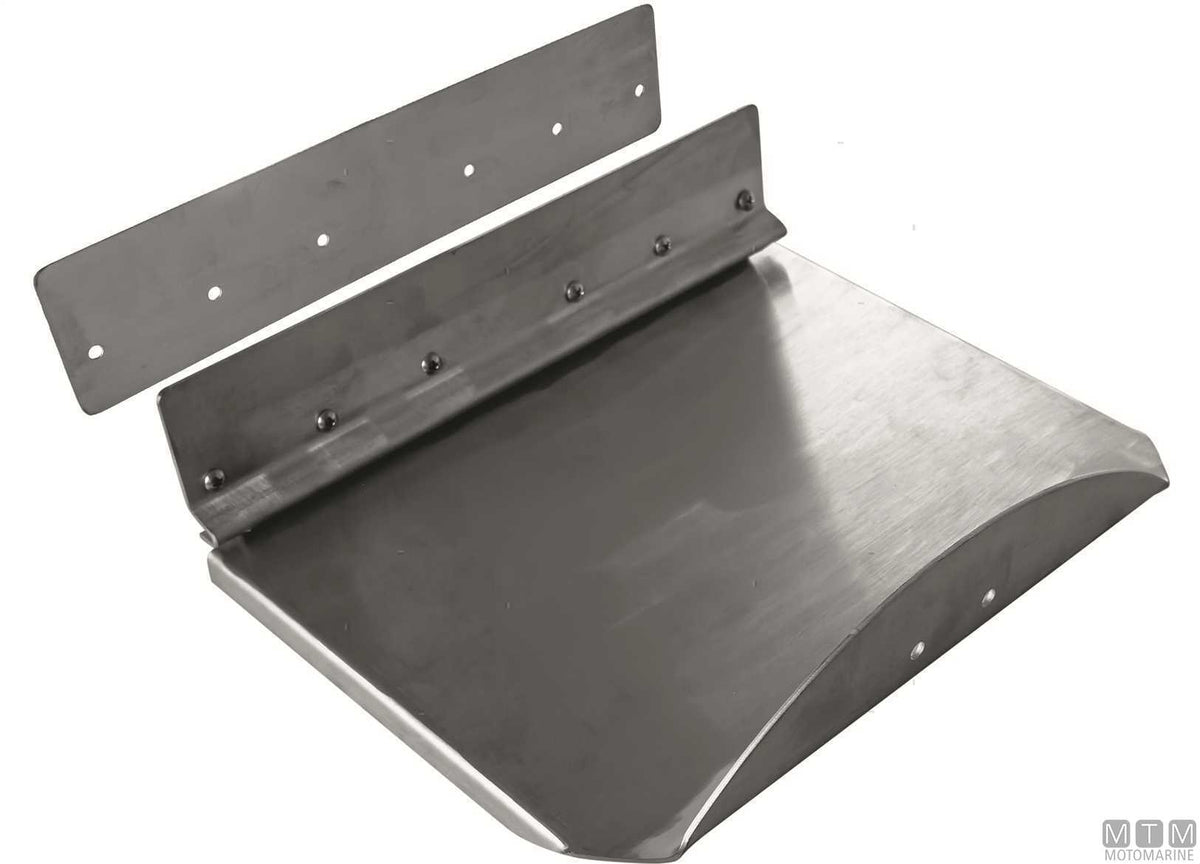 Trim tab blade 460x230 cm, stainless steel - original photo Motomarine Srl
