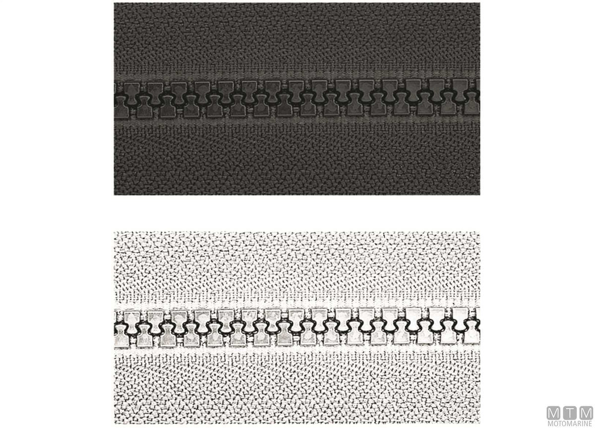 YKK zip fastener 200 cm black - original photo Motomarine Srl