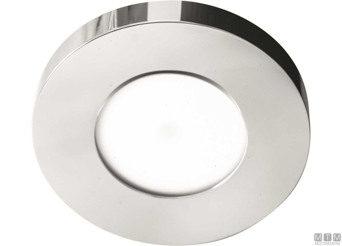 Natural light LED spotlight Astel Intensa stainless steel Ø88 mm - original photo Motomarine Srl