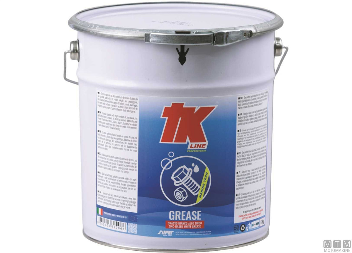 TK white zinc grease tube 250 ml - original photo Motomarine Srl