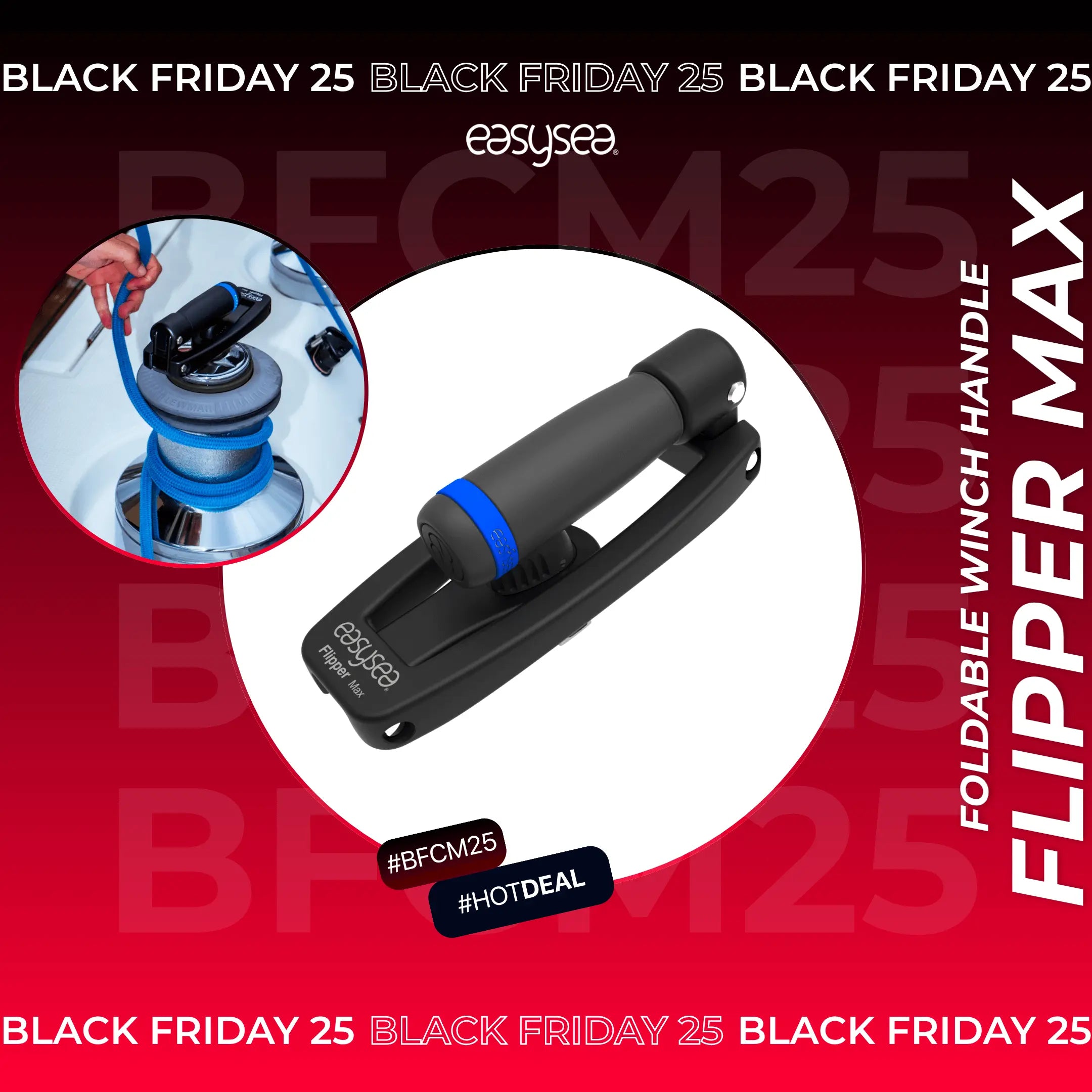 Flipper™ - Max Foldable Winch Handle