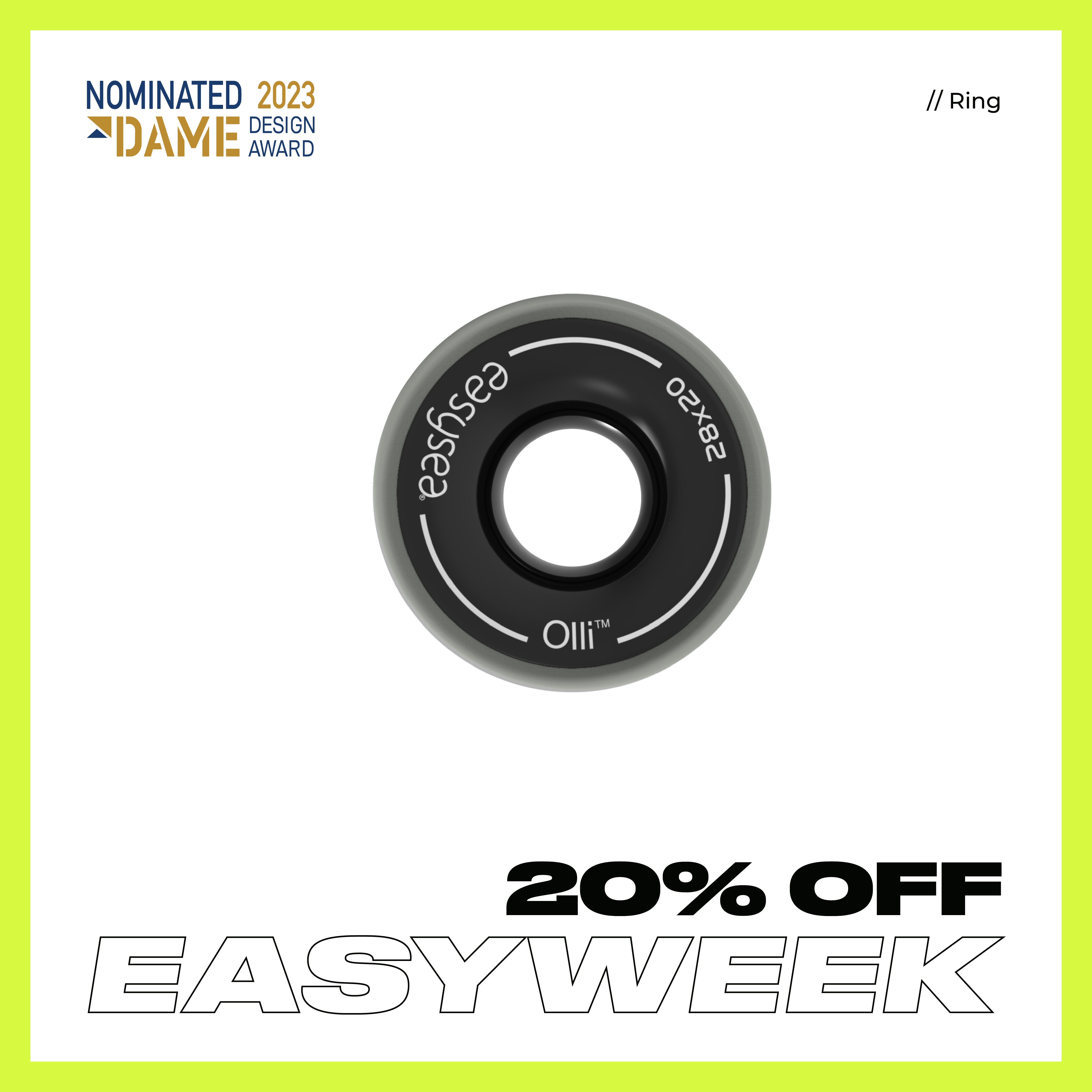 Olli™ - Anti Shock low friction ring aluminium