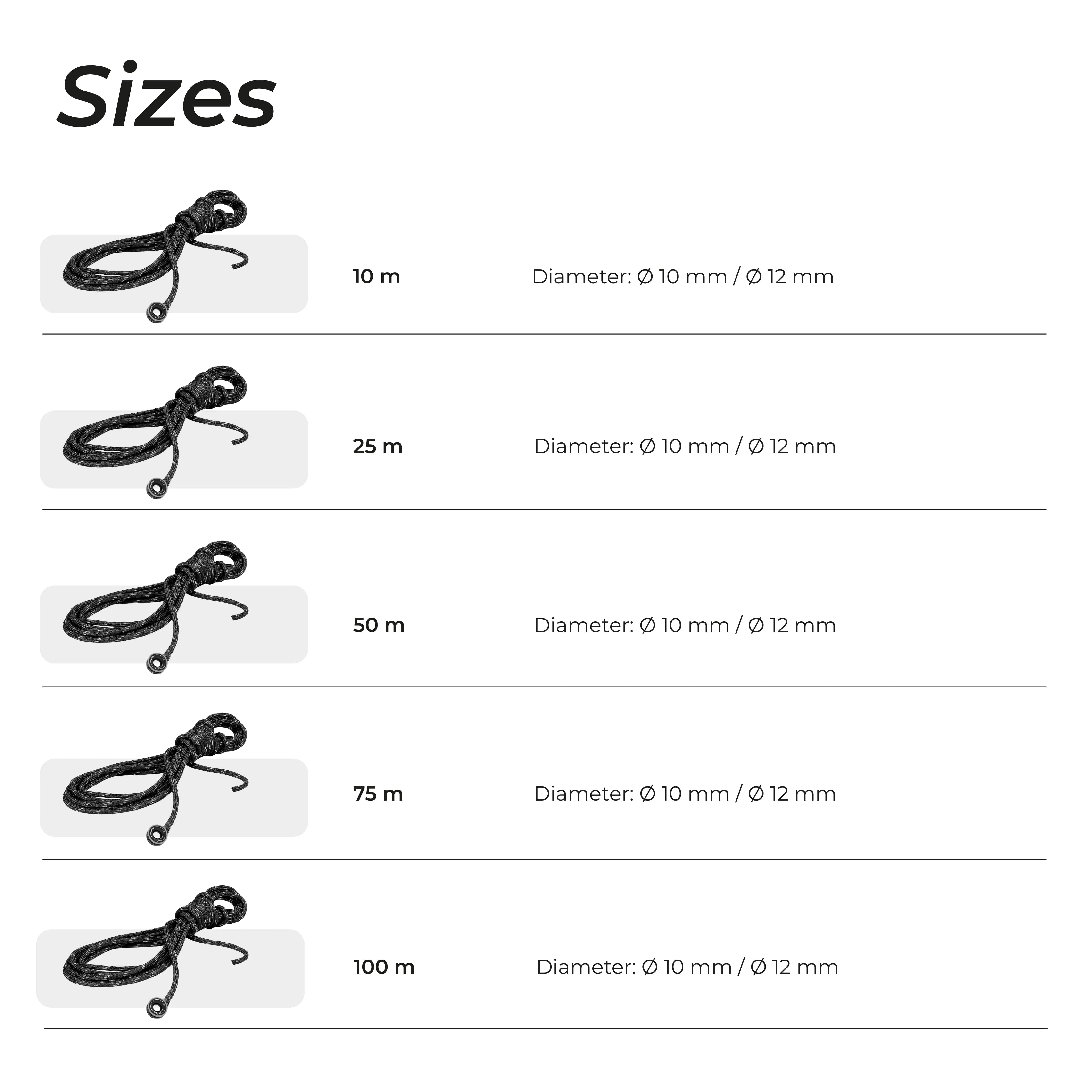 Polyester Sheet with Eye Splice + Olli™ - Anti Shock low friction ring aluminium M already Integrated into the Eye Splice