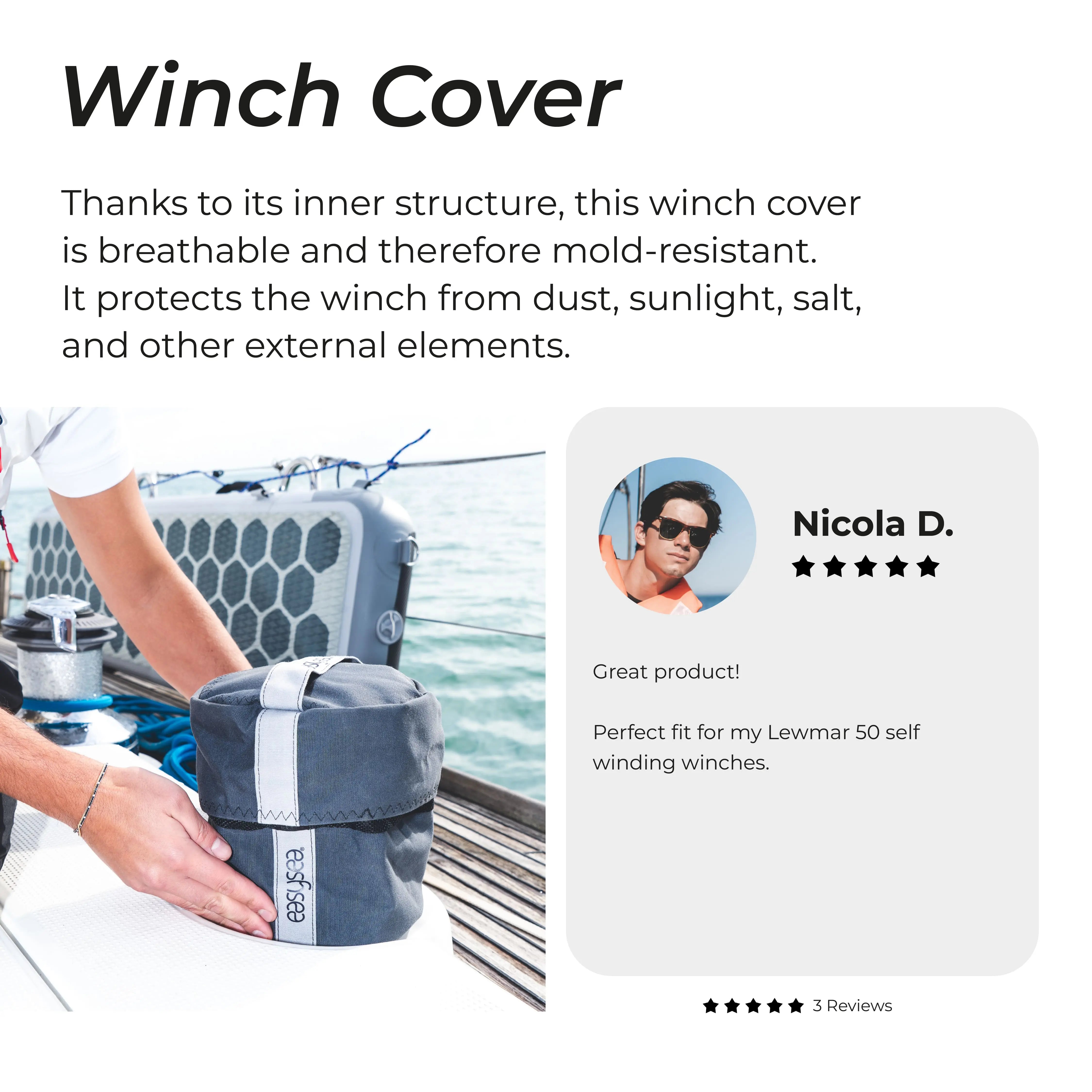 Anti-Mould Winch Cover