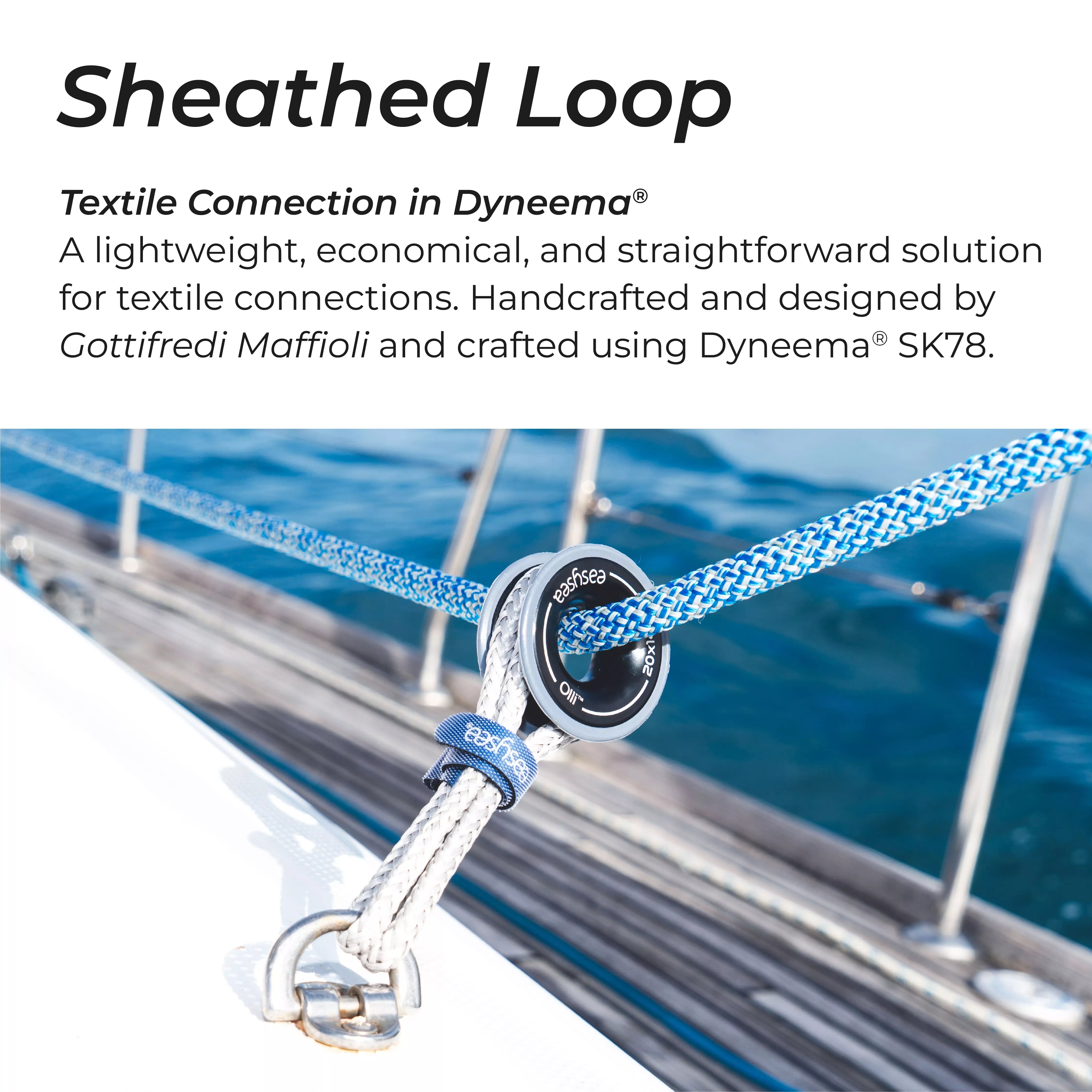 Sheathed Loop Dyneema — detail view