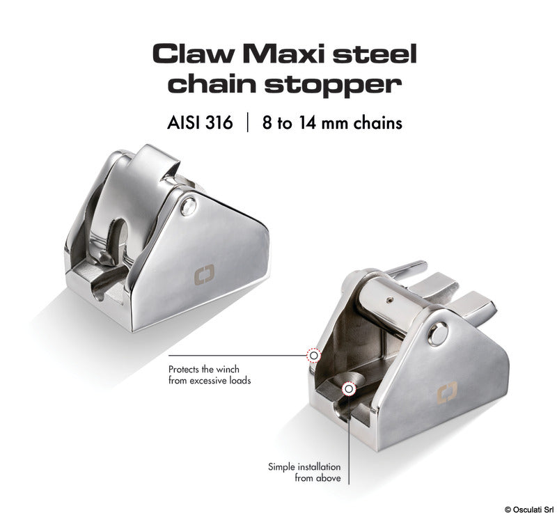 Chain stopper for 8-10 mm chain - foto originale Osculati Srl