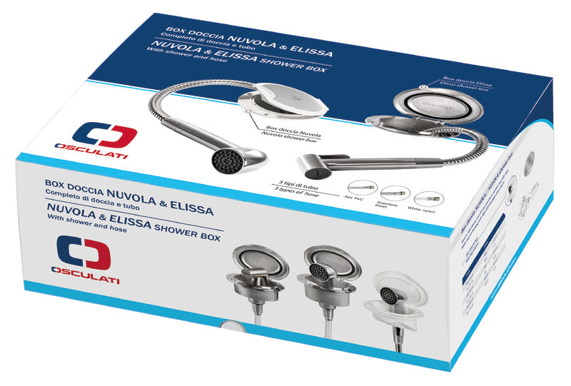 Elissa deck shower w/Tiger shower SS hose 4m - foto originale Osculati Srl