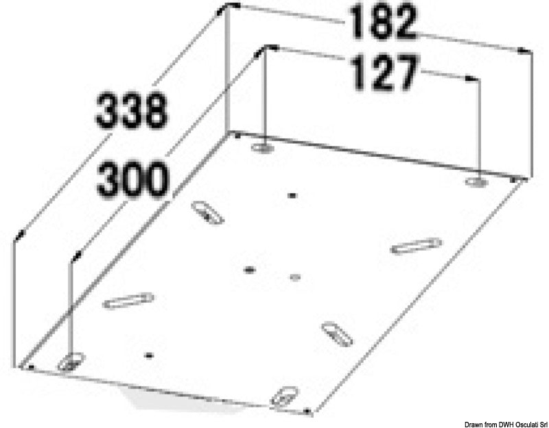 Anatomic seat H52 RAL 9010 - foto originale Osculati Srl
