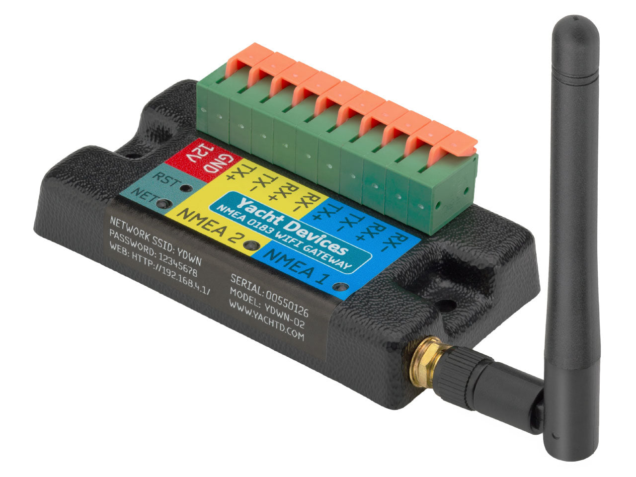 Yacht Devices NMEA 0183 Wi-Fi Gateway YDWN-02 — vista 2