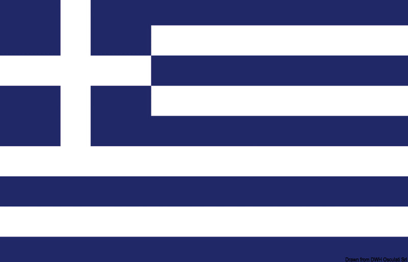 Flag Greece 50 x 75 cm - foto originale Osculati Srl