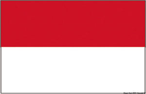Flag of Principality of Monaco 80 x 120 cm - foto originale Osculati Srl