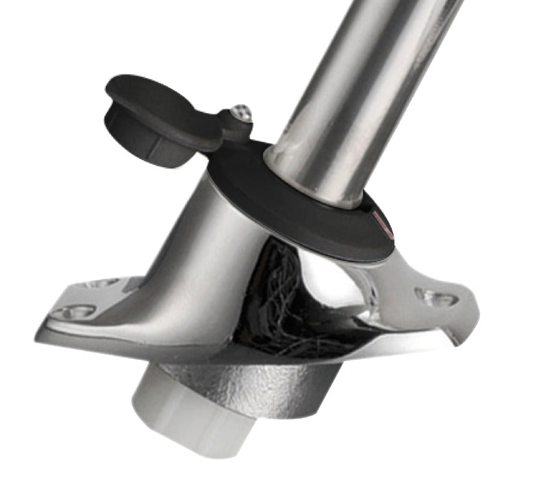 360° pull-out black pole light 30° on axis - foto originale Osculati Srl